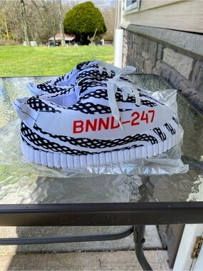 Banned Goods Yzy 350 v2 Zebra Plush Slippers